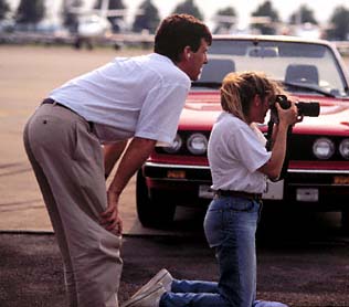 Randy Taylor overseeing a photo shoot